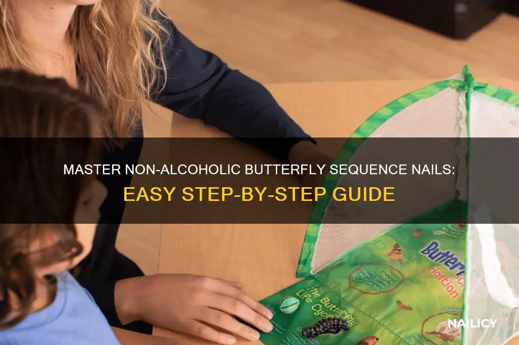 how to do non alric butterfly swquence nails