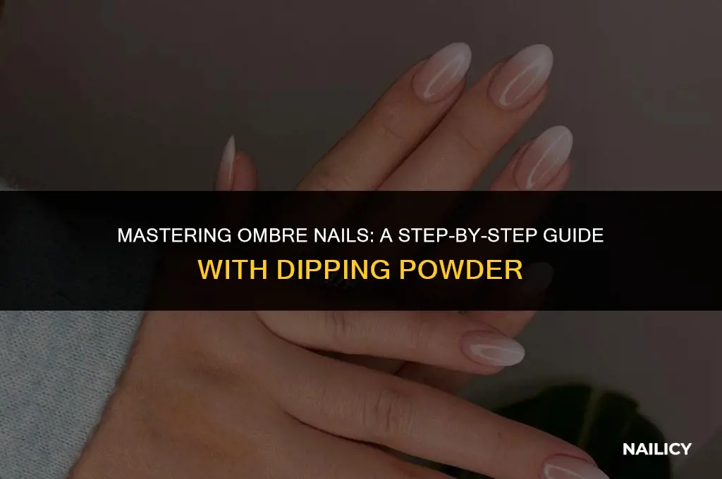 how to do ombre nails using dipping powder