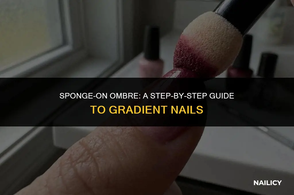 how to do ombre nails using sponge