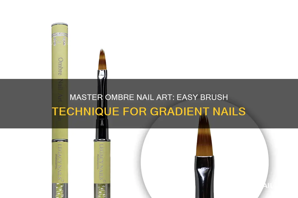 how to do ombre nails with a brush