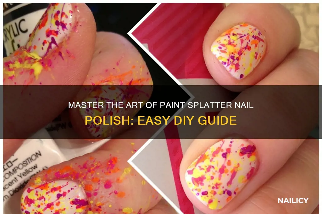 how to do paint splatter nail polish