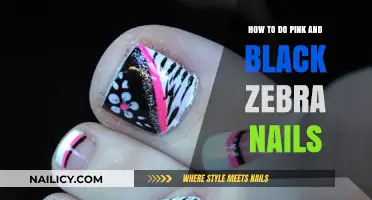 Bold Zebra Nails: Mastering Pink and Black Stripes at Home