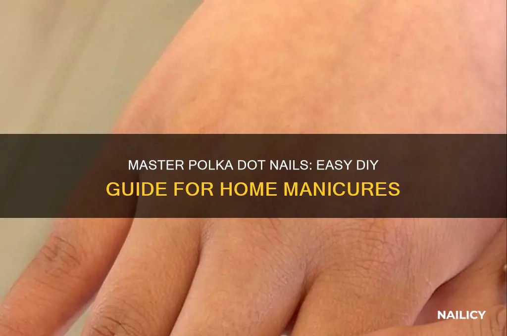how to do polka dot nails at home
