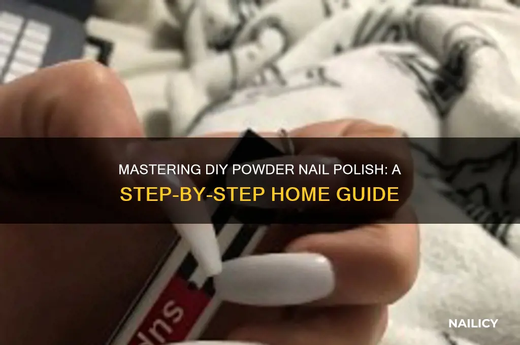 how to do powder nail polish at home