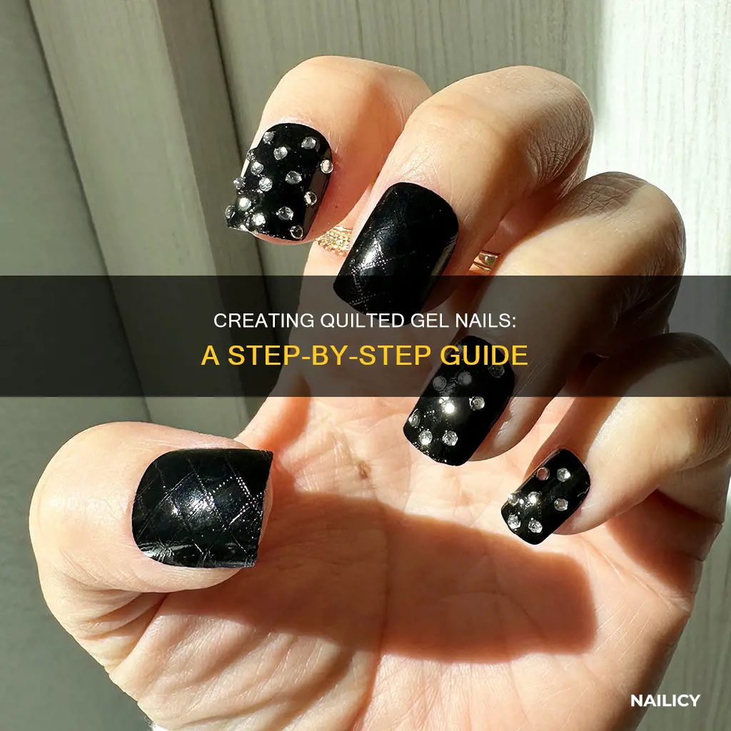 how to do quilted gel nails