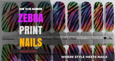Create Stunning Rainbow Zebra Print Nails: Easy DIY Tutorial