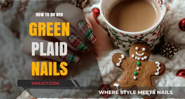 Master Red Green Plaid Nails: Easy DIY Tutorial for Chic Manicures