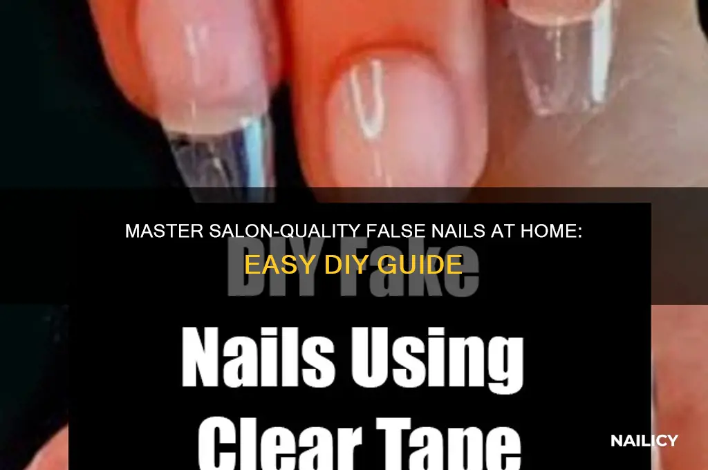 how to do salon false nails at home