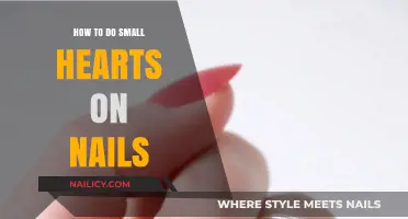 Easy Nail Art Tutorial: Creating Tiny Hearts on Your Nails