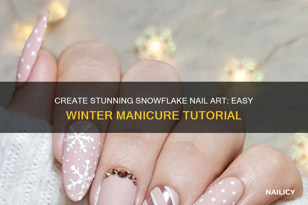how to do snowflakes on your nails
