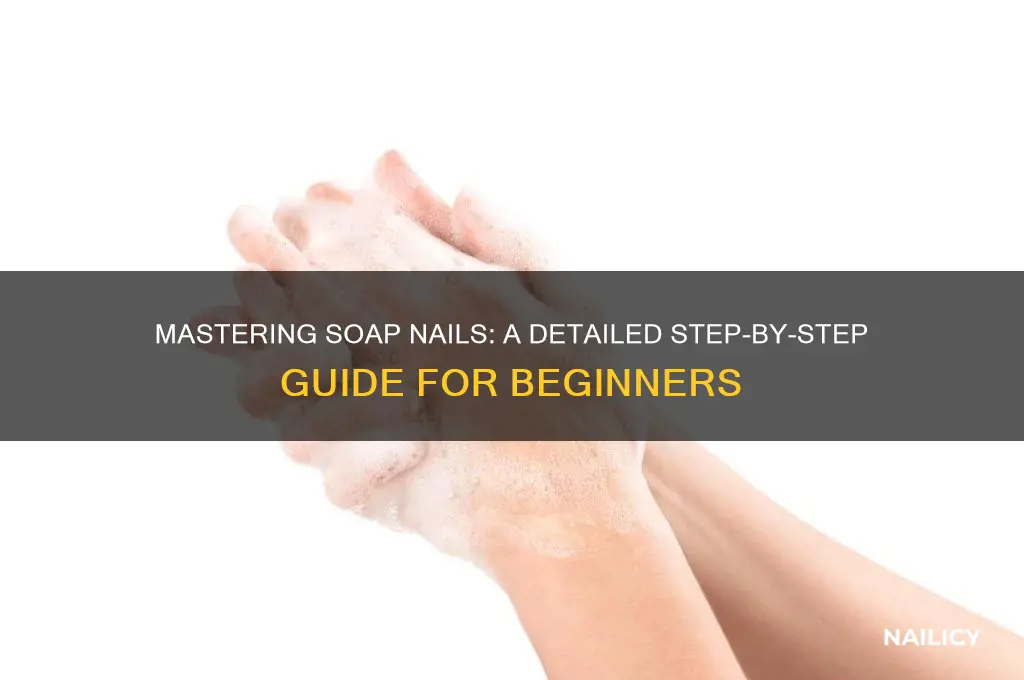 how to do soap nails step by step