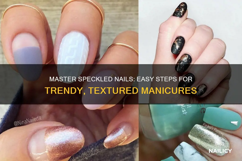 how to do speckled nails