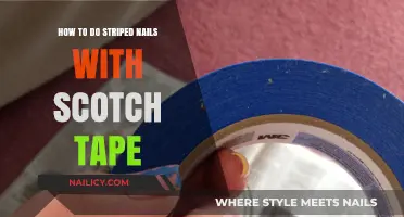 Easy DIY Striped Nails: Scotch Tape Technique for Perfect Lines