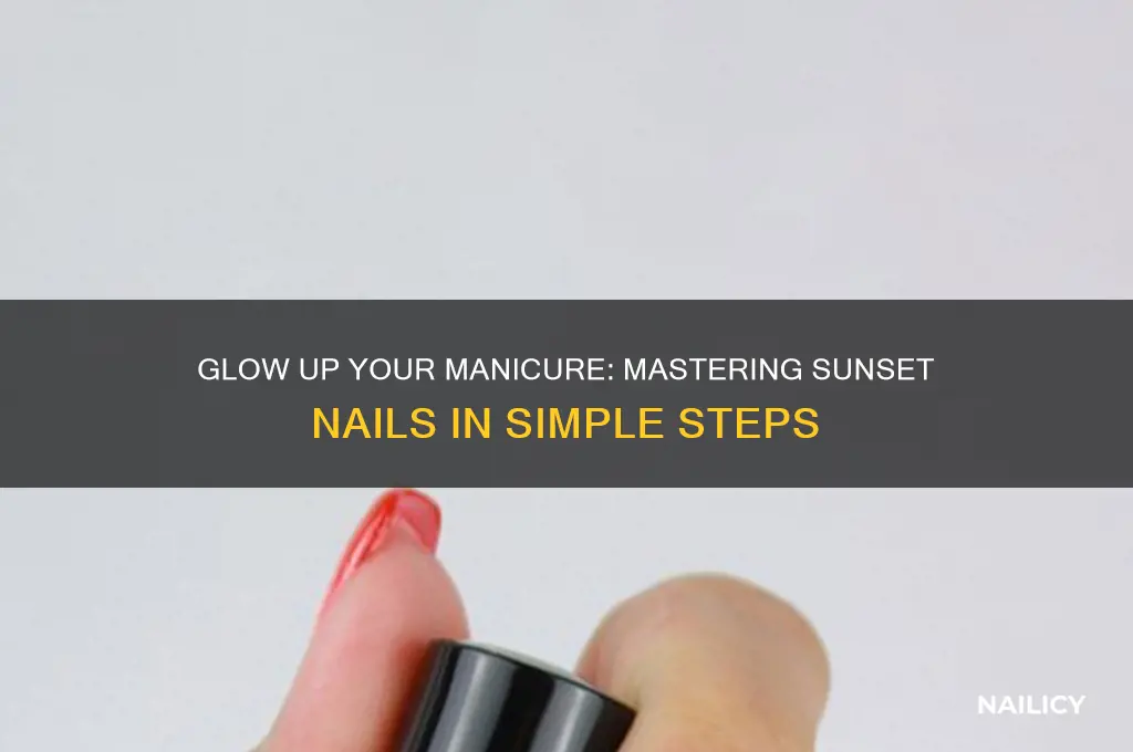how to do sunset nails