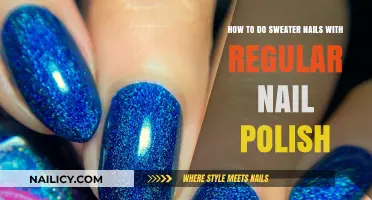 Cozy Up Your Manicure: Sweater Nails Using Regular Polish