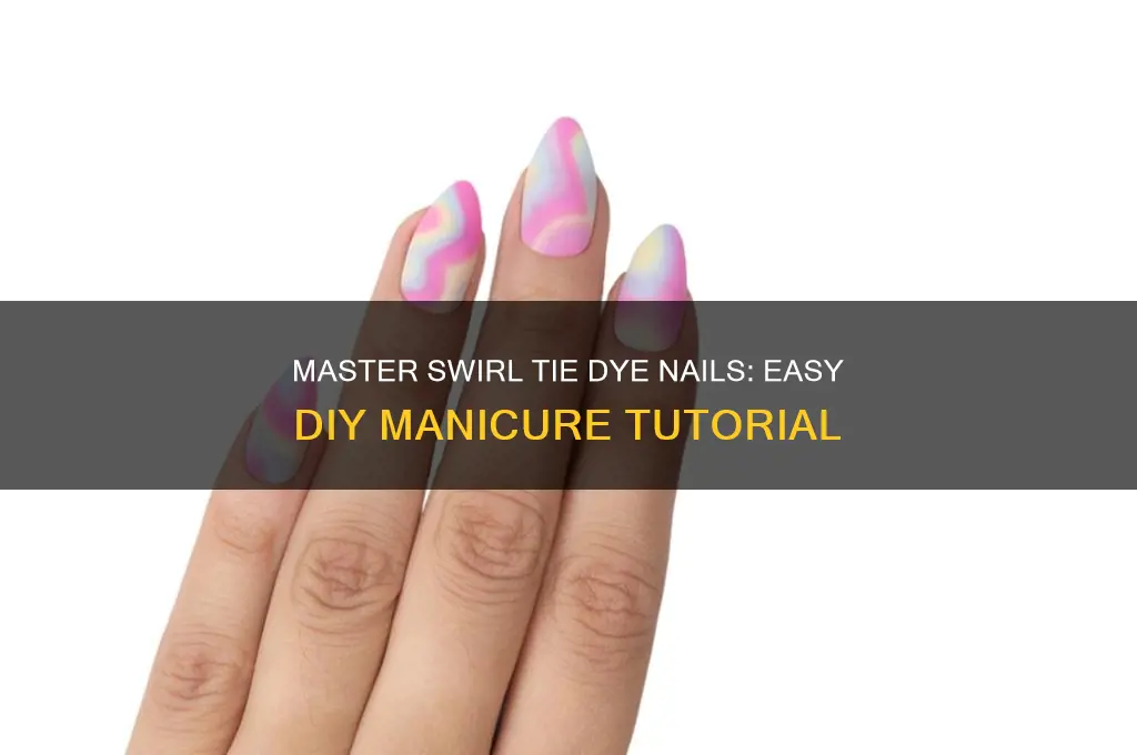 how to do swirl tie dye nails