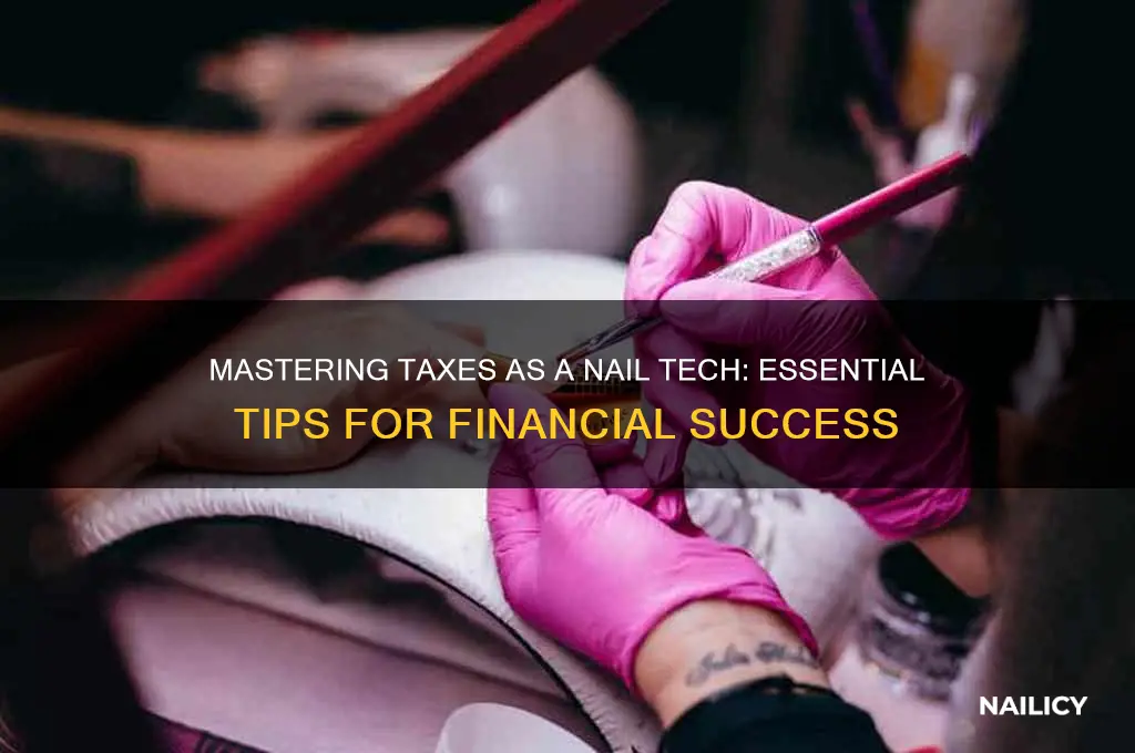how to do taxes as a nail tech