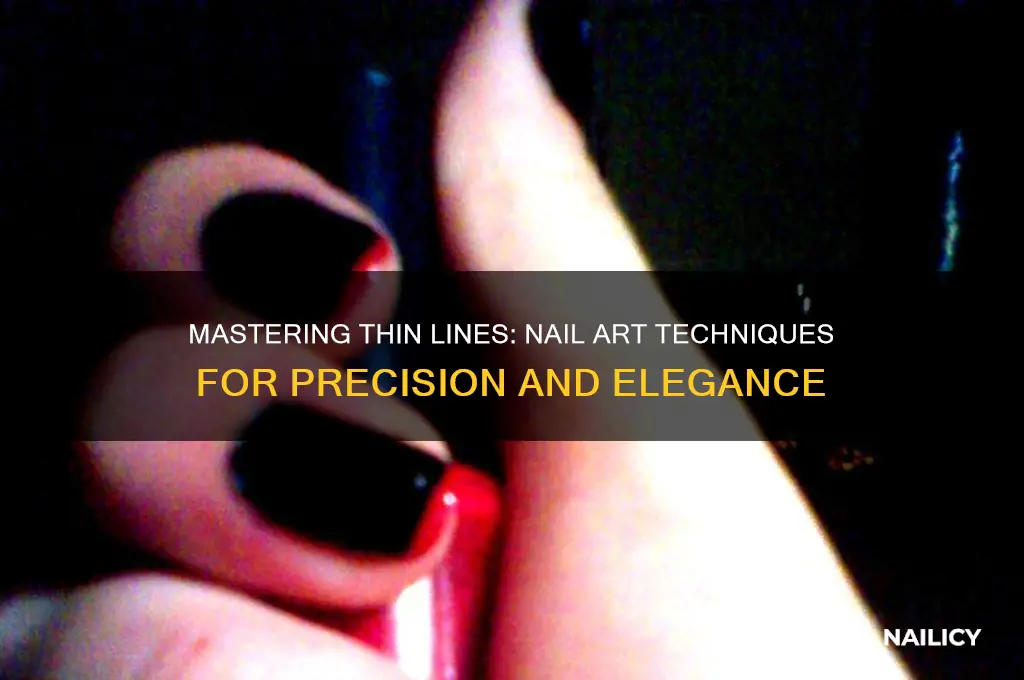 how to do thin lines on nails