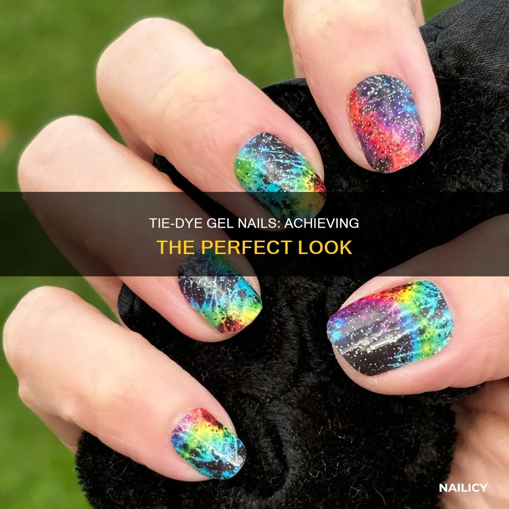 how to do tie dye gel nails