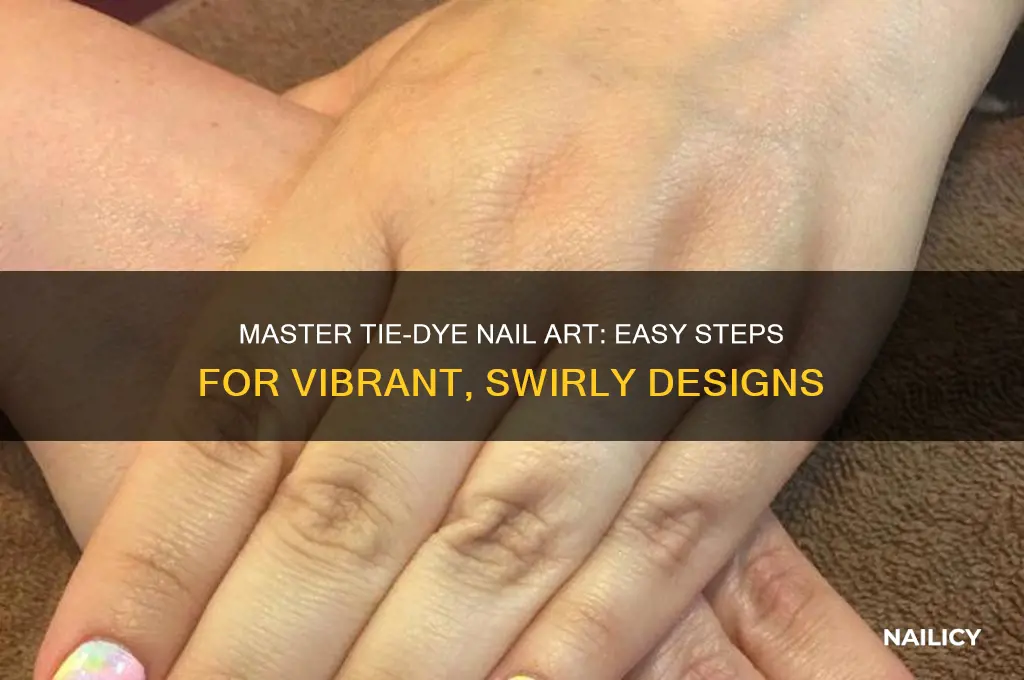 how to do tie dye nail designs
