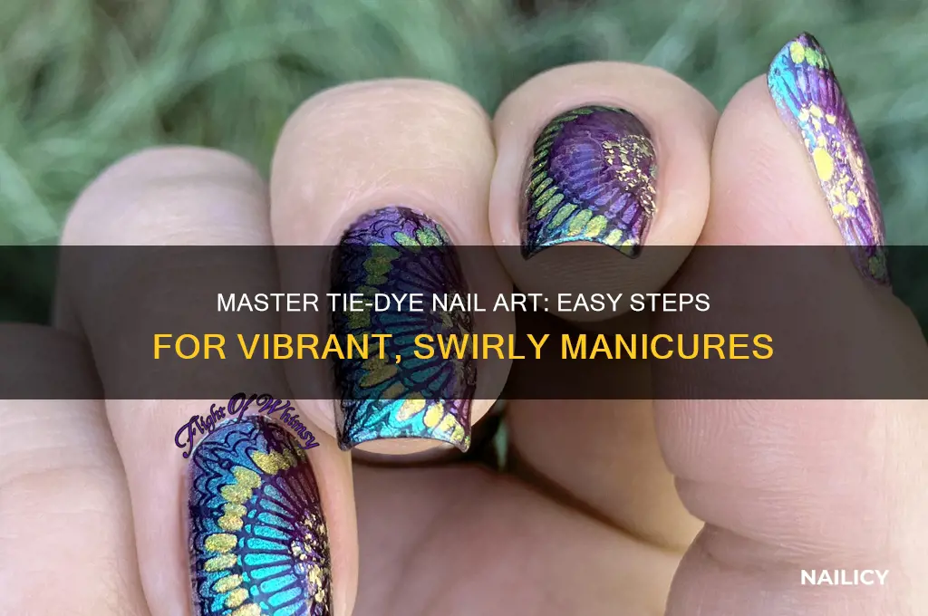 how to do tie dye nail polish