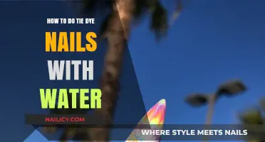 Create Vibrant Tie-Dye Nails Using Water: A Simple DIY Guide