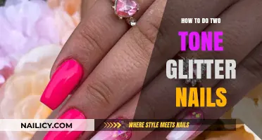 Create Stunning Two-Tone Glitter Nails: Easy DIY Tutorial
