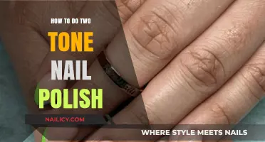 Master the Art of Two-Tone Nail Polish: Easy DIY Steps