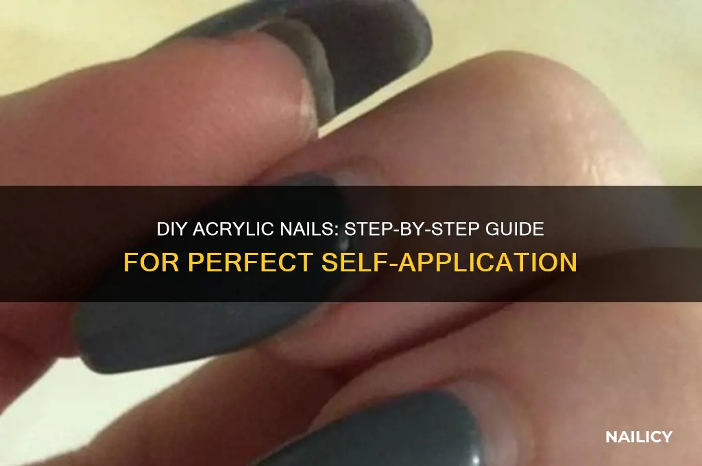 how to do ur acrilic nails ur self