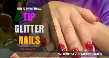 Sparkling Waterfall Nails: A Step-by-Step Glitter Manicure Guide
