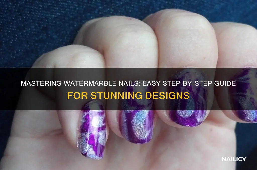 how to do watermarble nails