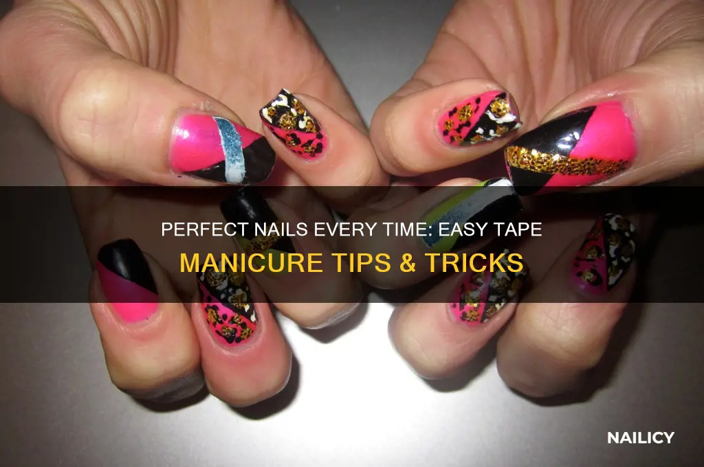 how to do you nails perfectly with tape