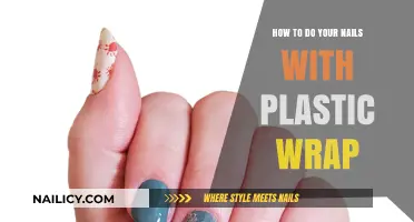 Creative Nail Art: Easy Plastic Wrap Manicure Tutorial for Beginners