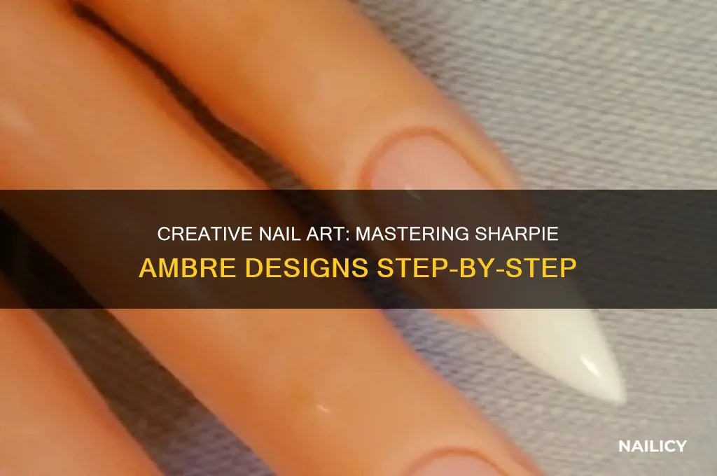 how to do your nails with sharpies ambre