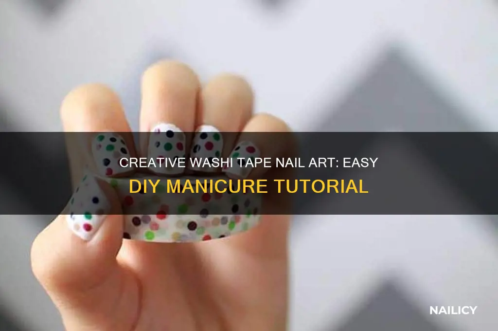 how to do your nails with washi tape