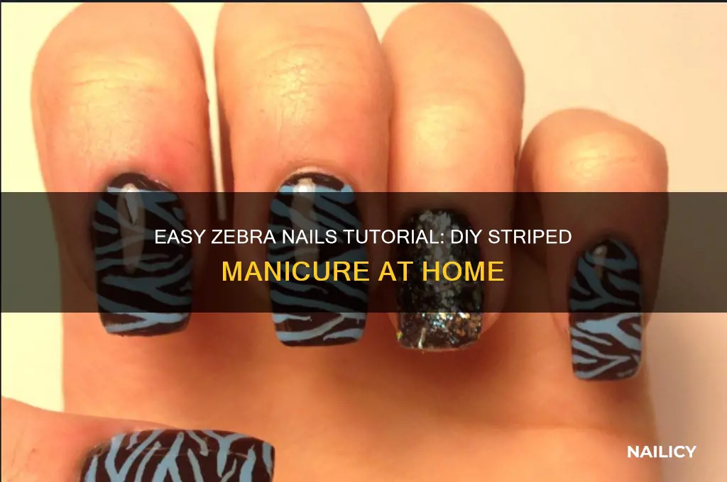 how to do zebra nails at home