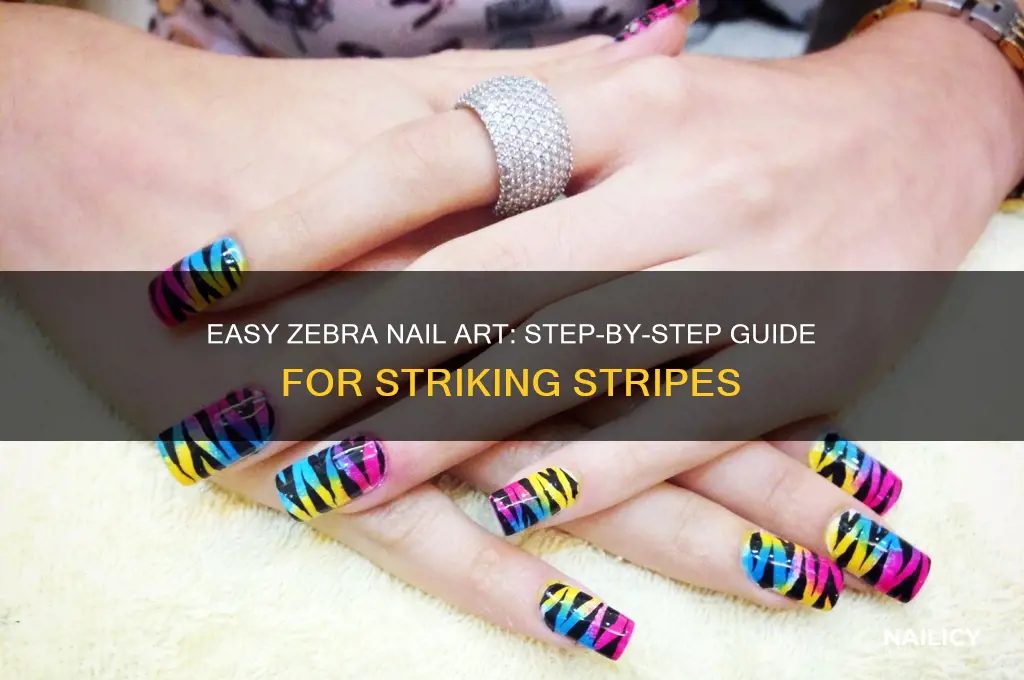 how to do zebra stripes on nails