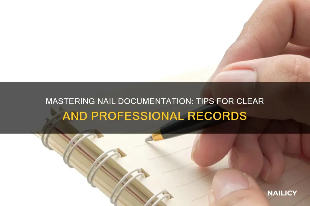 how to document nails
