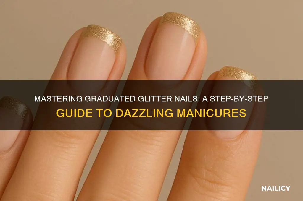 how to don graduated glitter on nails