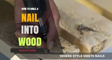 Mastering the Art: Drilling Nails into Wood with Precision and Ease