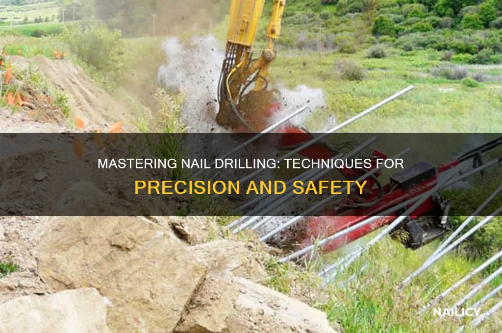 how to drill down nails