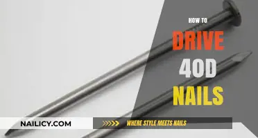 Mastering the Art of Driving 40d Nails: Tips and Techniques