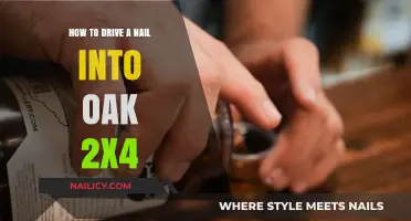 Mastering the Art of Driving Nails into Oak 2x4s: Tips and Tricks