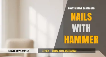 Mastering the Art of Driving Baseboard Nails with a Hammer