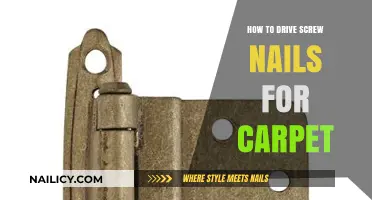 Mastering Carpet Installation: A Guide to Driving Screw Nails Effectively