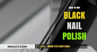 Quick Tips for Perfectly Drying Black Nail Polish Flawlessly