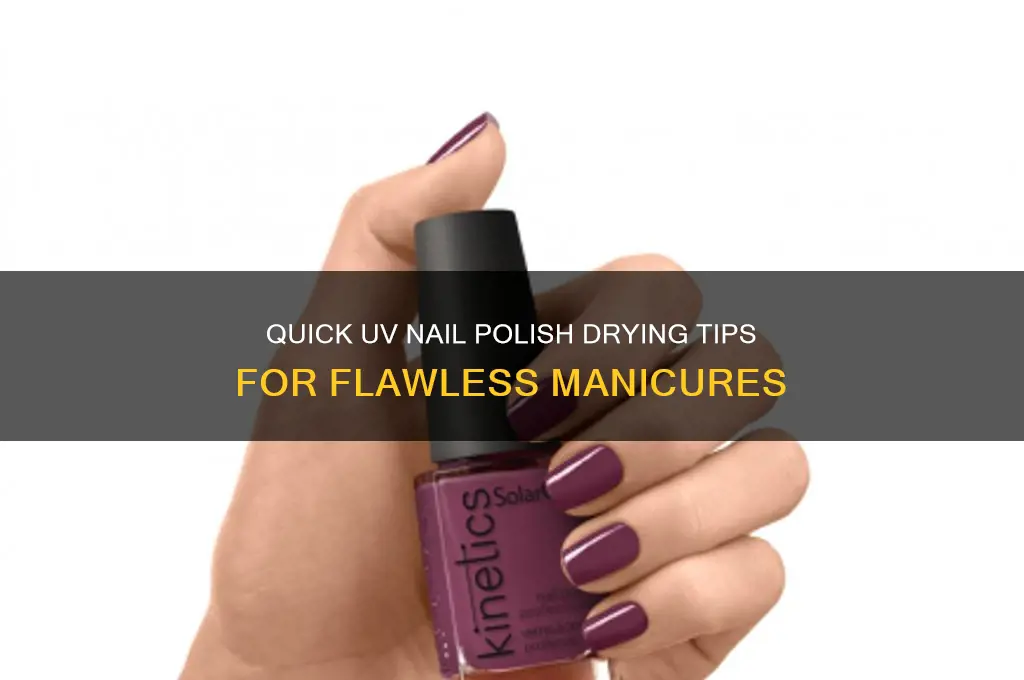 how to dry nail polish fast uv