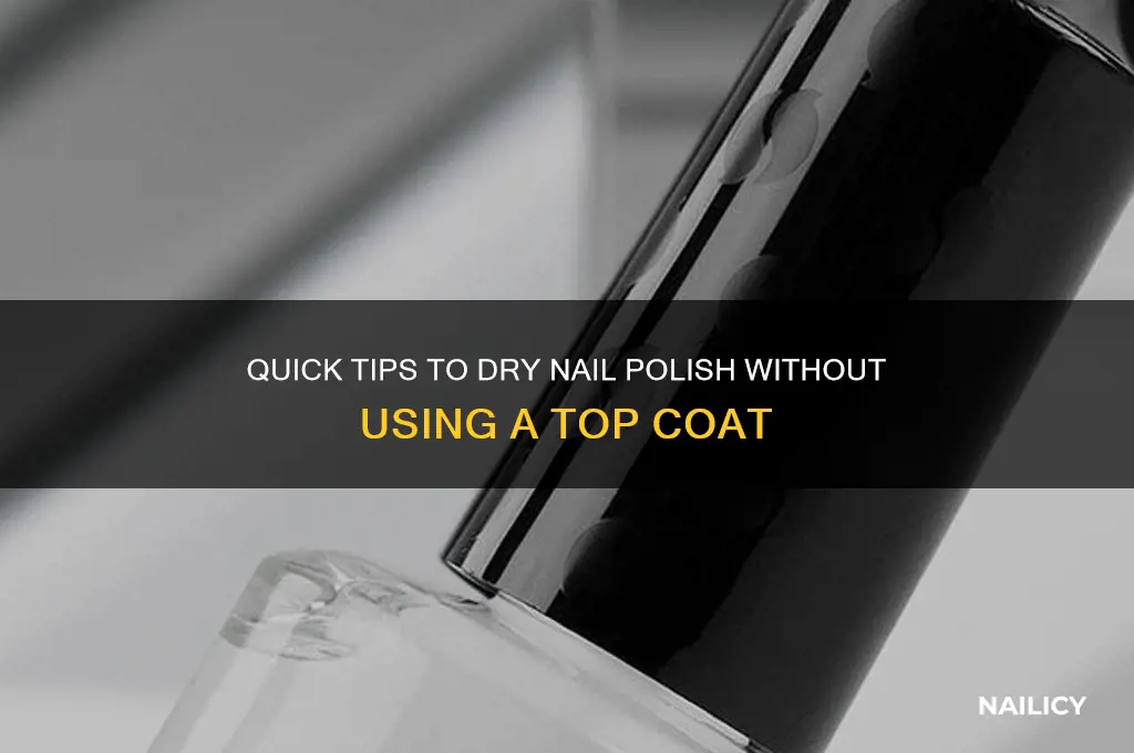 how to dry nail polish without top coat