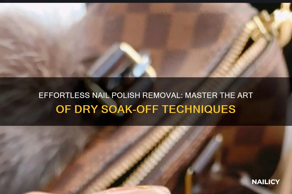 how to dry soak off nail polish