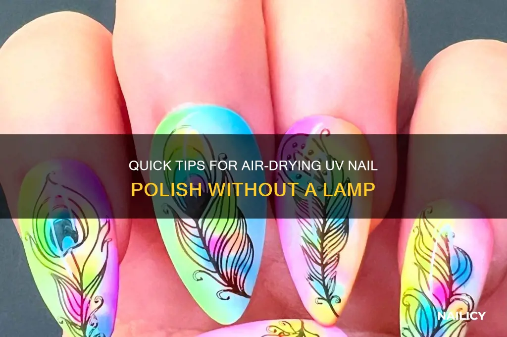 how to dry uv nail polish without lamp